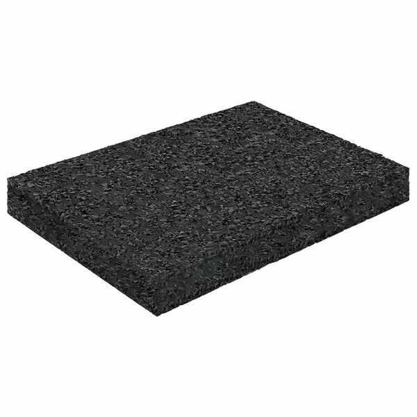 vidaXL Rubber Granulate Patio Pad Black 6 x 9 x 1 cm Rubber