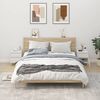 vidaXL Bedside Cabinets 2 pcs High Gloss White 40x35x50 cm