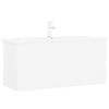 vidaXL Sink Cabinet with Built-in Basin White Engineered Wood