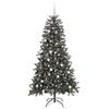 vidaXL Artificial Christmas Tree with 300 LEDs with Stand Green 180 cm