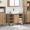 vidaXL Bathroom Sink Cabinet with Shelf Artisan Oak 91 x 35 x 60 cm