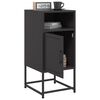 vidaXL Bedside Cabinets 2 pcs Black 36x39x78 cm Steel