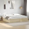 vidaXL Bed Frame without Mattress Sonoma Oak 180x200 cm Super King