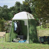 vidaXL Shower Tent Folding with Storage Green 160 x 160 x 227 cm Steel