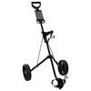 vidaXL Golf Trolley Black Iron Foldable