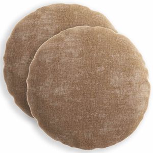 vidaXL Cushion Cover 2 pcs HEERLEN Brown &Oslash; 50 cm Chenille Fabric
