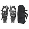 vidaXL 3 in 1 Snowshoes Silver and Black 25 inches Aluminum and HDPE