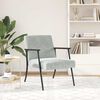 vidaXL Armchair Light Grey 59 x 75 x 78 cm Velvet