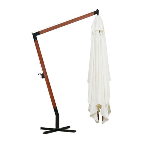 vidaXL Garden Parasol 300 x 400 cm White