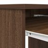 vidaXL Desk Brown Oak 86x49x76 cm Engineered Wood