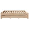 vidaXL Bed Frame without Mattress with Drawers 180x200 cm Super King Solid Wood Pine