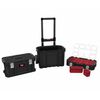 Keter Tool Storage Box with Connect Trolley and Rolling Systems Black