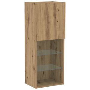 vidaXL TV Cabinet Set 40.5 x 30 x 102 cm Artisan Oak Engineered Wood