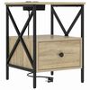 vidaXL Bedside Cabinet 2 pcs Sonoma Oak 41.5 x 40.5 x 55 cm