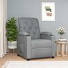 vidaXL Recliner Chair Light Grey Fabric