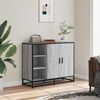 vidaXL Sideboard Grey Sonoma 92x35x76 cm Engineered Wood