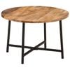 vidaXL Coffee Table 54x54x35 cm Solid Wood Mango and Iron