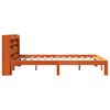 vidaXL Bed Frame without Mattress Wax Brown 140x190 cm Solid Wood Pine