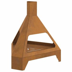 vidaXL Fire Pit Brown 50 x 43 x 52 cm Steel