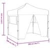 vidaXL Party Tent Folding Blue 200 x 200 x 315 cm Oxford Fabric