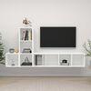 vidaXL 3 Piece TV Cabinet Set White Engineered Wood
