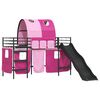 vidaXL Kids'Loft Bed Frame Black and Pink 99.5 x 190 cm Metal