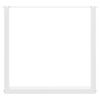 vidaXL Dining Table Legs U-Shaped 2 pcs White 90x(72-73) cm Steel