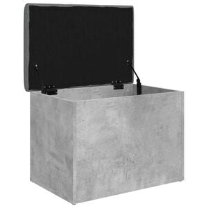 vidaXL Storage Bench Concrete Grey 62x42x45 cm Engineered Wood
