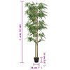 vidaXL Artificial Bamboo Tree 1216 Leaves 180 cm Green