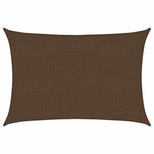 vidaXL Sunshade Sail 160 g/m&sup2; Brown 2x2.5 m HDPE