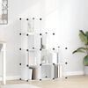 vidaXL Storage Cube Organiser with 9 Cubes Transparent PP