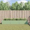 vidaXL Planter Pastel Green 290 x 100 x 45 cm Galvanised Steel