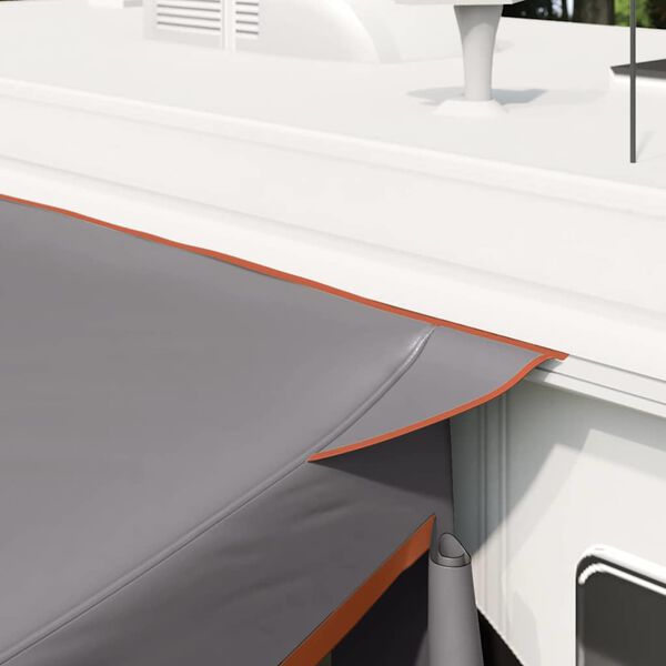 vidaXL Tailgate Tent Grey and Orange 285 x 255 x 245 cm Taffeta