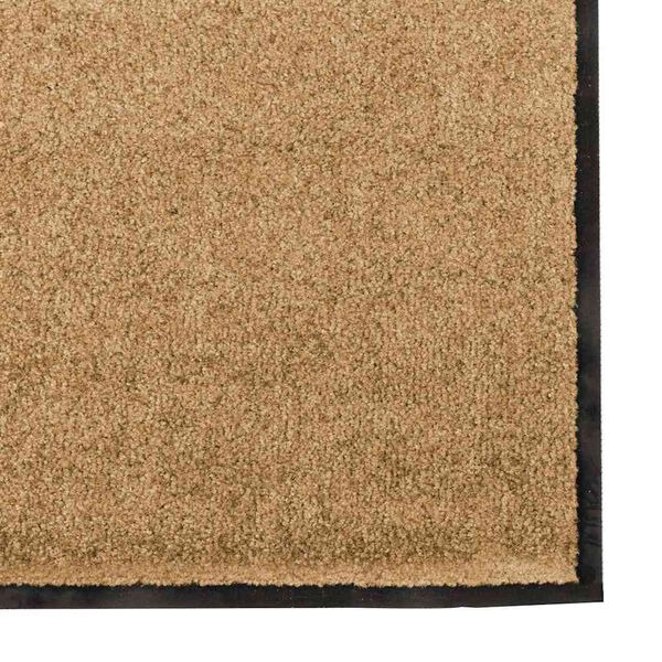 vidaXL Doormat Other Cream and Black 120 x 300 cm Polyamide and PVC