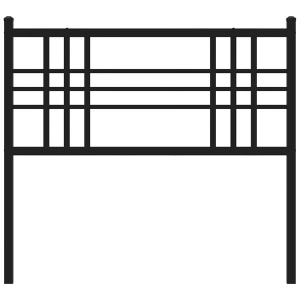 vidaXL Metal Headboard Black 90cm