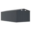 vidaXL Garden Shed 257x489x181 cm Metal Anthracite