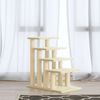 vidaXL Cat Tree with Sisal Scratching Posts Cream 63 cm