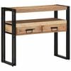 vidaXL Console Table Brown 90 x 33 x 75 cm Solid Acacia Wood