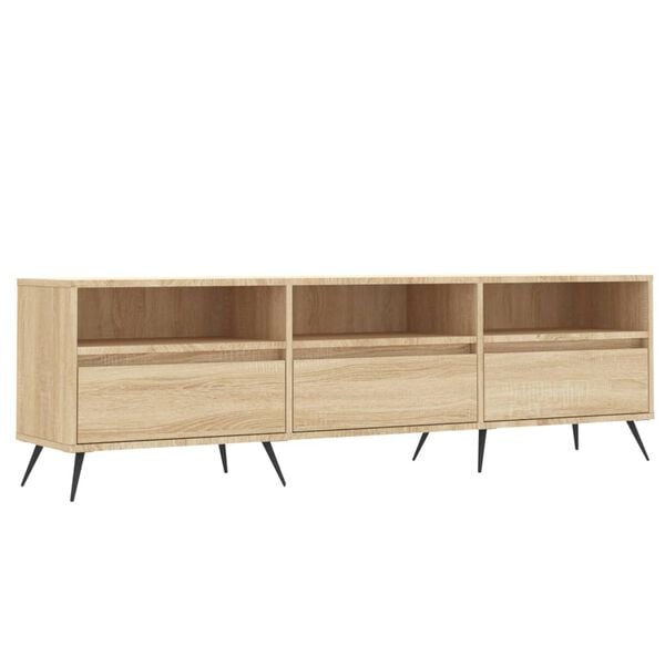 vidaXL TV Cabinet Sonoma Oak 150x30x44.5 cm Engineered Wood