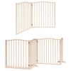 vidaXL Dog Gate with Door Foldable 10 Panels 800 cm Poplar Wood