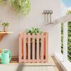 vidaXL Garden Planter with Fence Design 70x70x70 cm Solid Wood Douglas