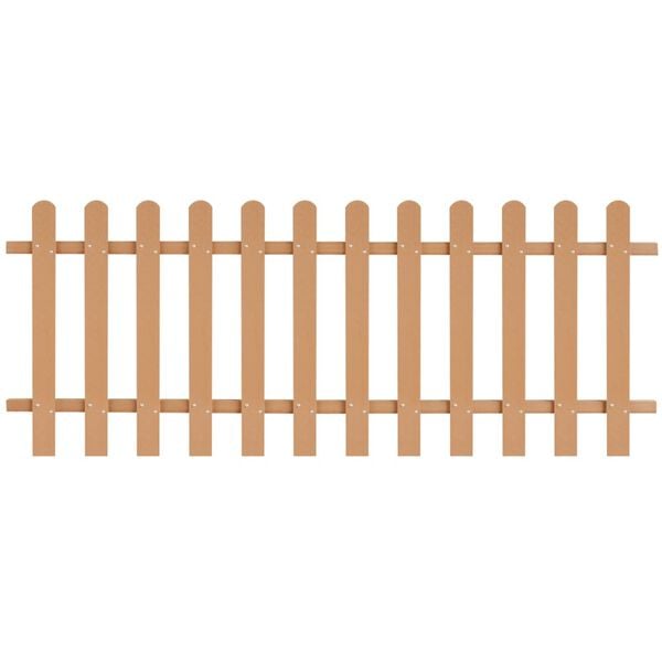 vidaXL Picket Fence WPC 200x80 cm