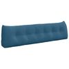 vidaXL Back Pillow Blue 180 x 24 x 50 cm Velvet