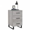 vidaXL Bedside Cabinet Grey Sonoma 40x40x66 cm Engineered Wood