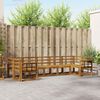 vidaXL Outdoor Sofa Set 7 pcs Natural Solid Acacia Wood