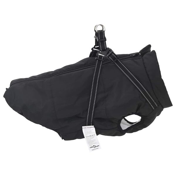 vidaXL Dog Coat Black L44