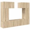 vidaXL Tv Cabinet Set | Set of 6 | Sonoma oak | Engineered wood | Large