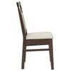 vidaXL Dining Chair 2 pcs Light Brown and Light Solid Rubber Wood