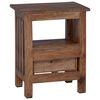 vidaXL Bedside Table Brown 41 x 30 x 50 cm Solid Mahogany Wood