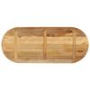 vidaXL Table Top 100x40x2.5 cm Oval Solid Wood Rough Mango